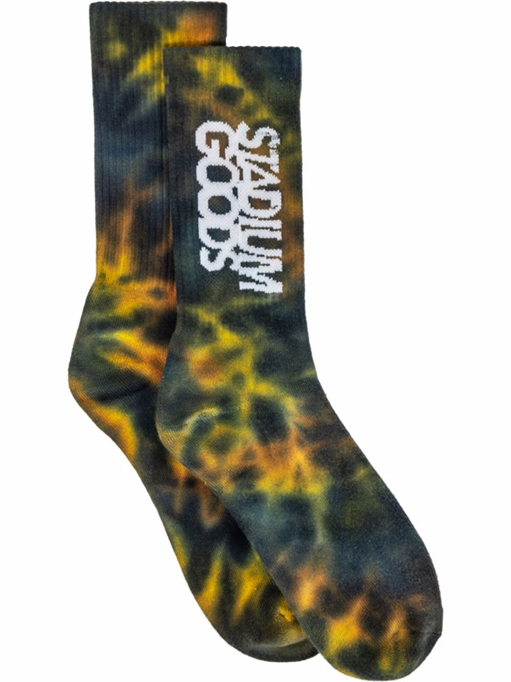 STADIUM GOODS® Jungle Camo 扎染针织袜 - 绿色