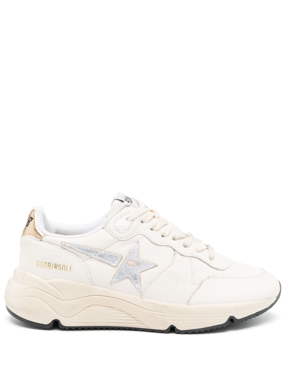 Golden Goose Running Sole 皮质运动鞋 - 白色