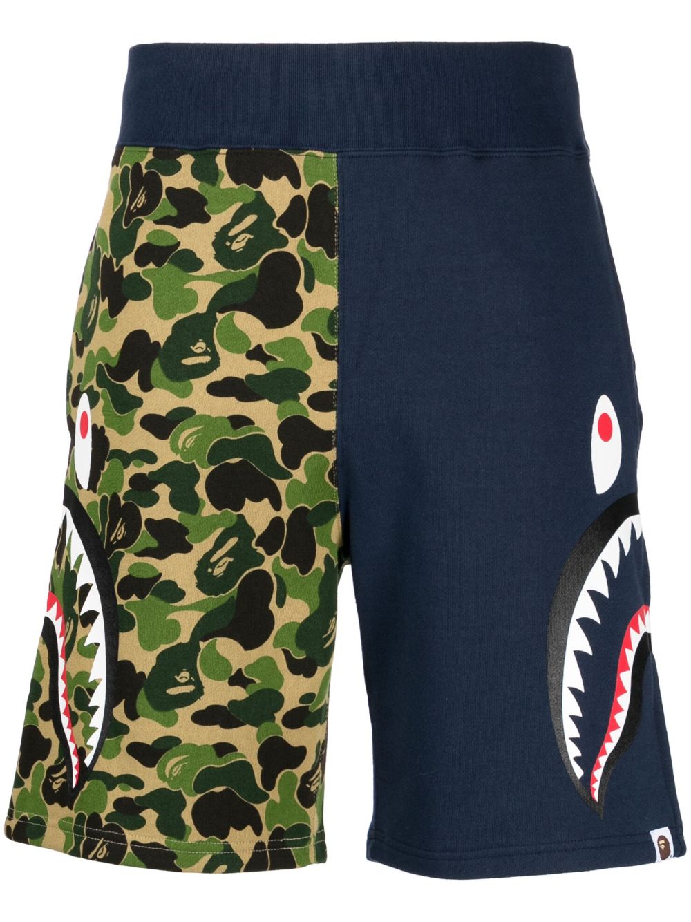 A BATHING APE® ABC Camo Side Shark 棉短裤 - 蓝色