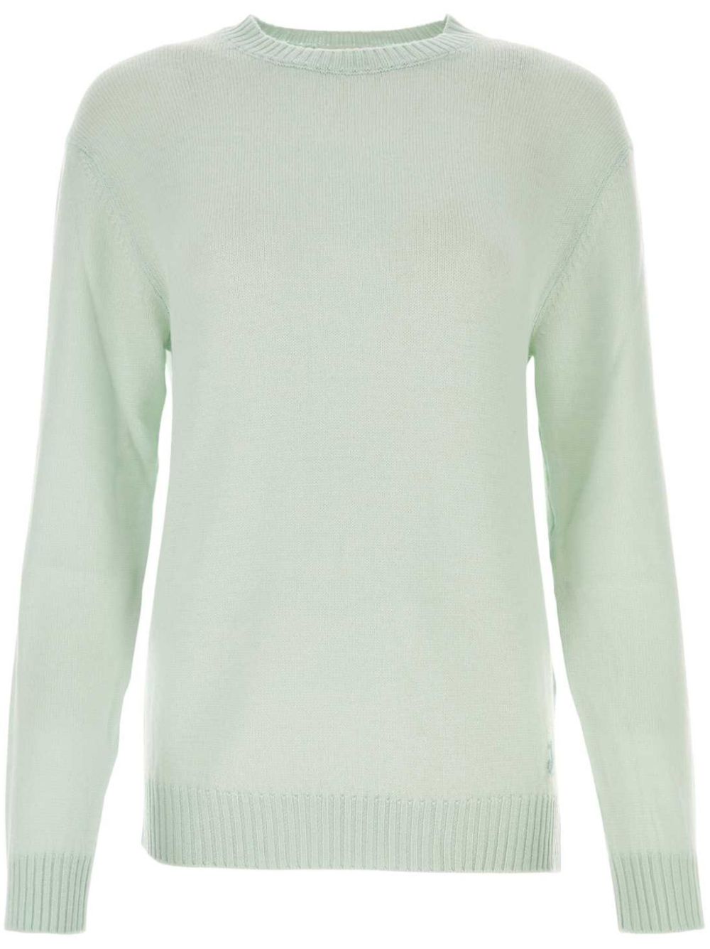 Jil Sander 圆领羊毛毛衣 - 绿色