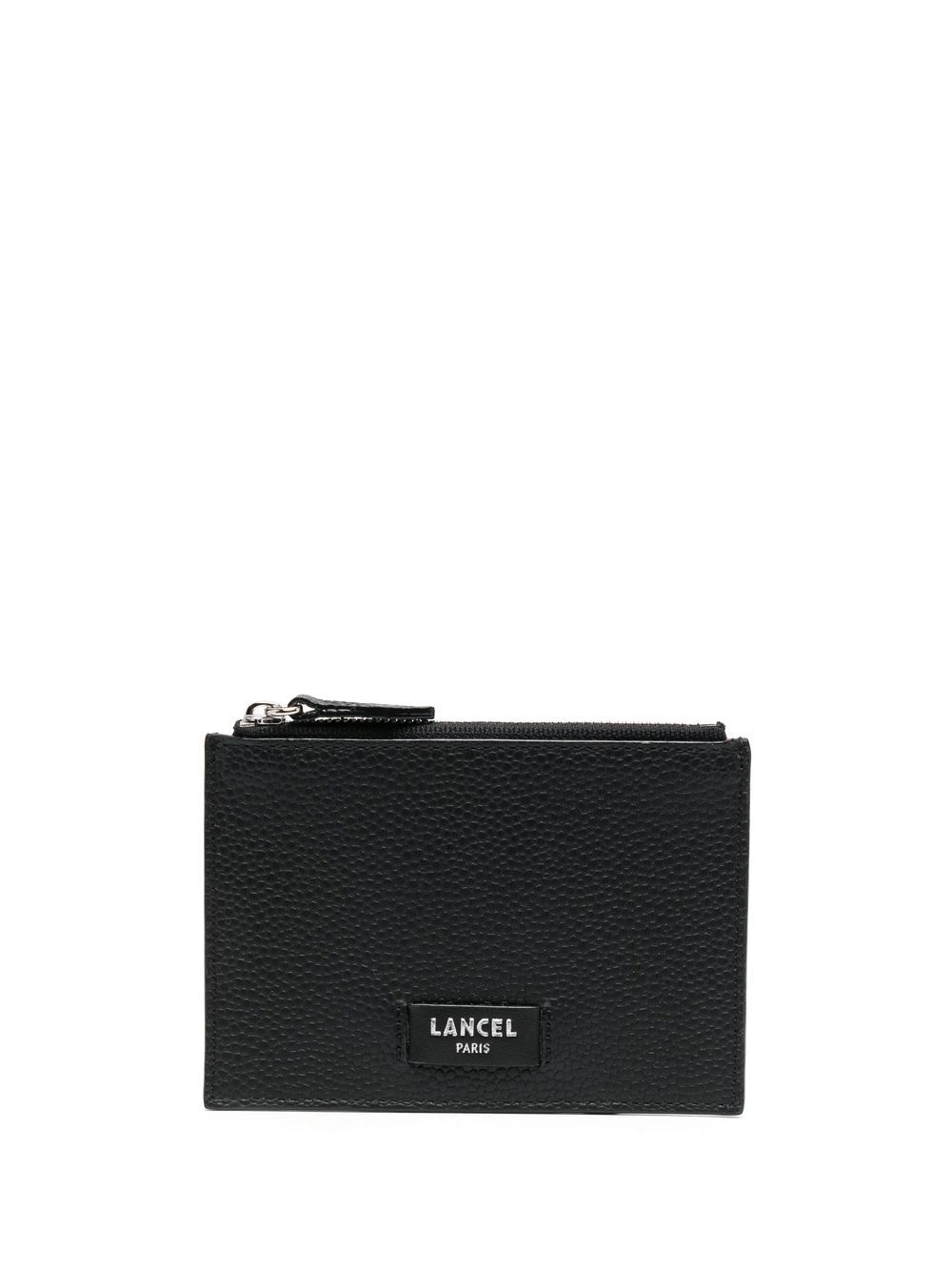 Lancel logo皮质卡夹 - 黑色