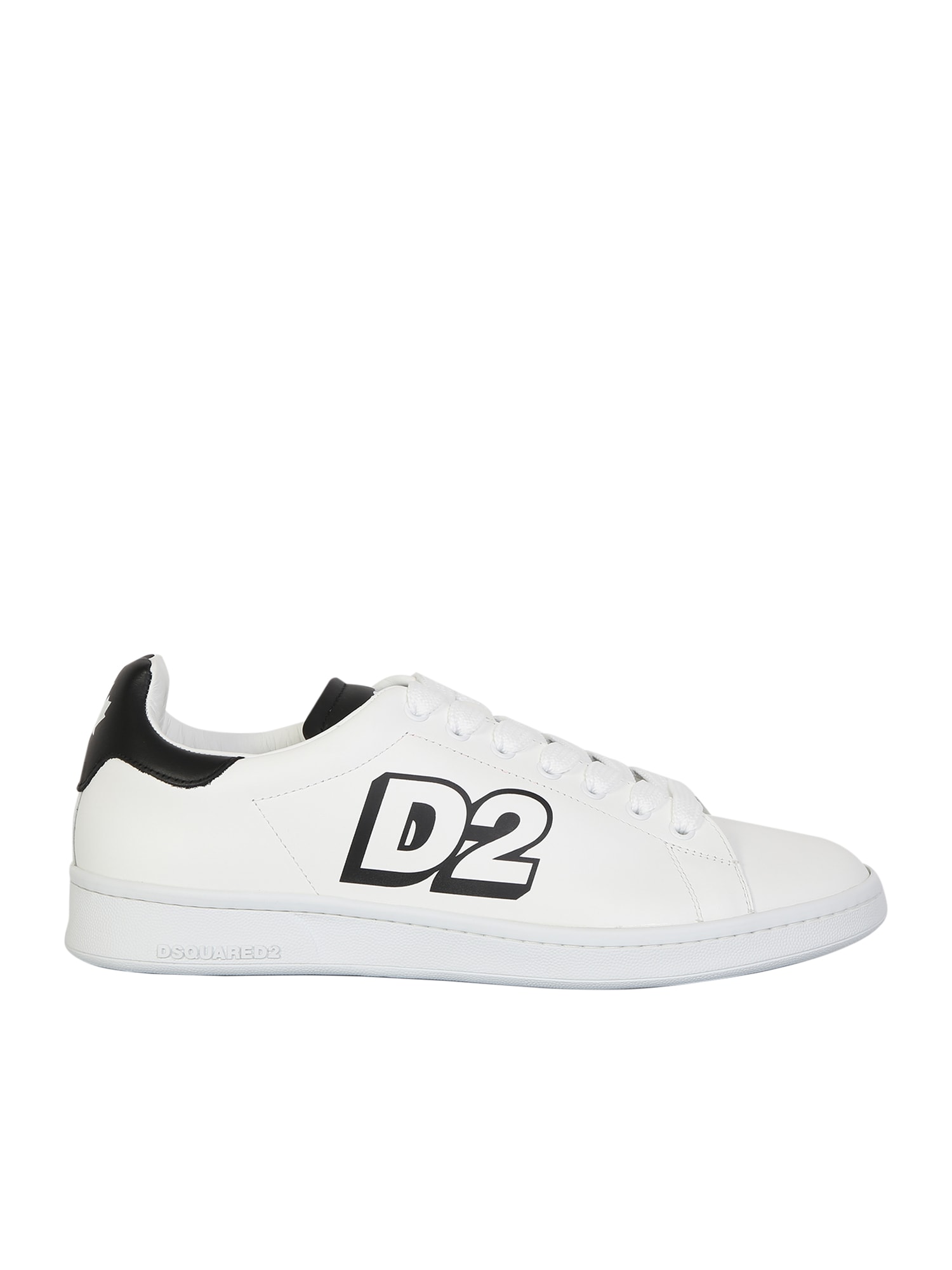 Dsquared2 Low Lace-up Sneakers With Printed Logo
