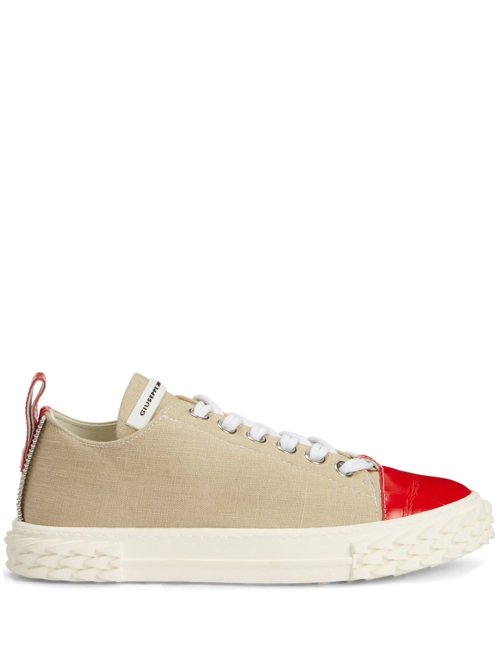 Giuseppe Zanotti Nicki 皮质低帮运动鞋 - 中性色