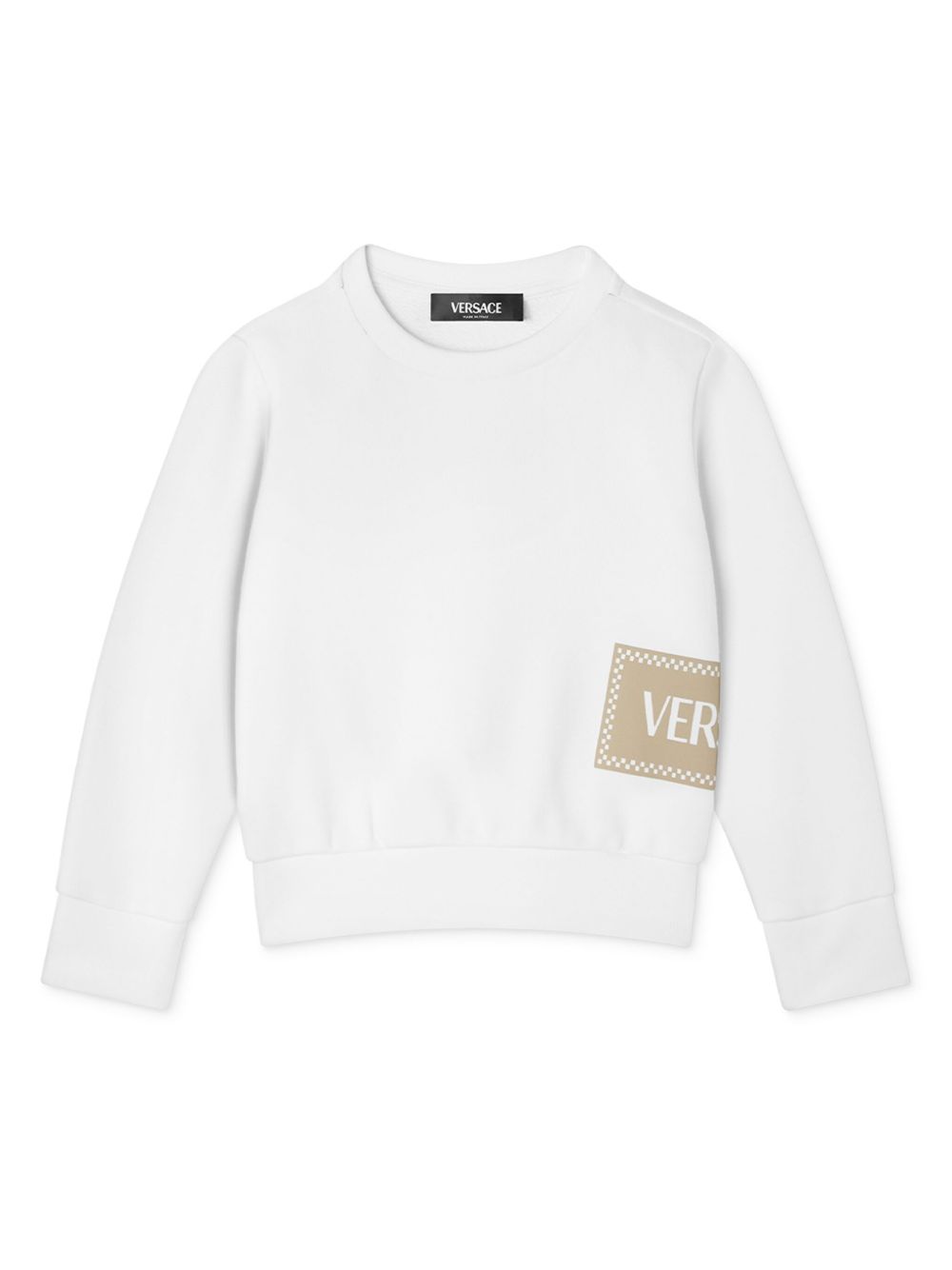Versace Kids 90s Logo 卫衣 - 白色