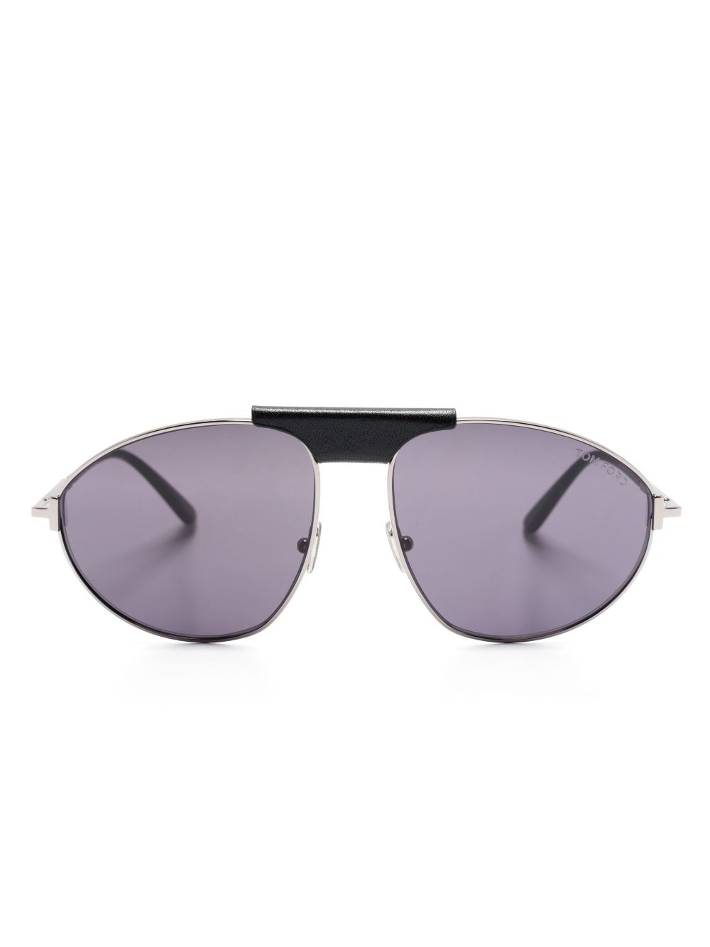 TOM FORD Eyewear 飞行员镜框太阳眼镜 - 灰色