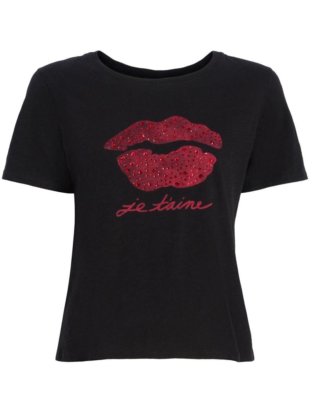 Cinq A Sept Kisses Je T'Aime T恤 - 黑色