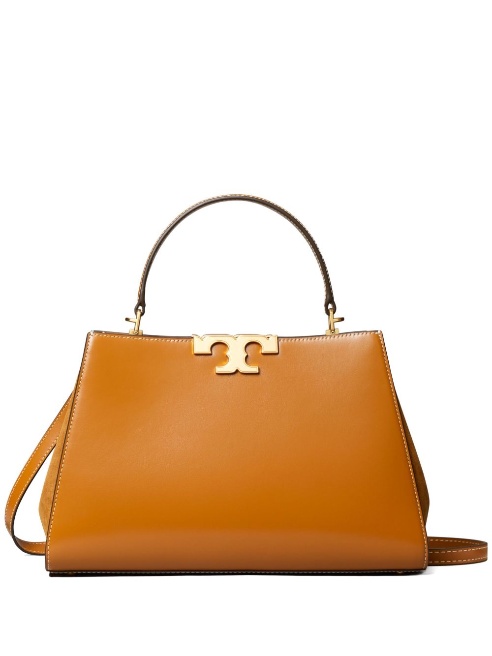 Tory Burch Eleanor 皮质斜挎包 - 褐色