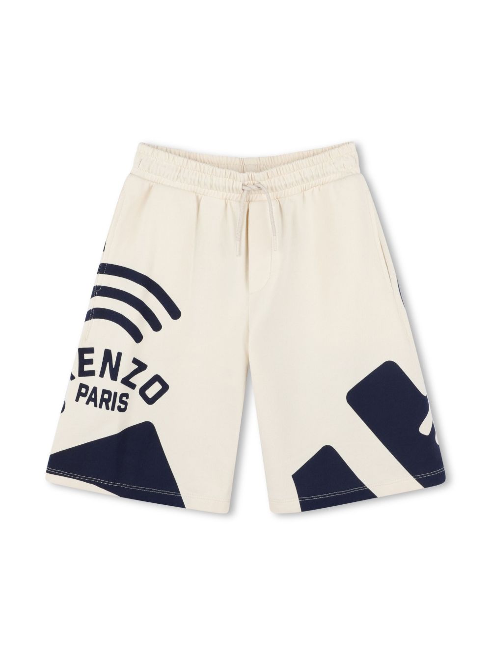Kenzo Kids 图案印花运动短裤 - 白色