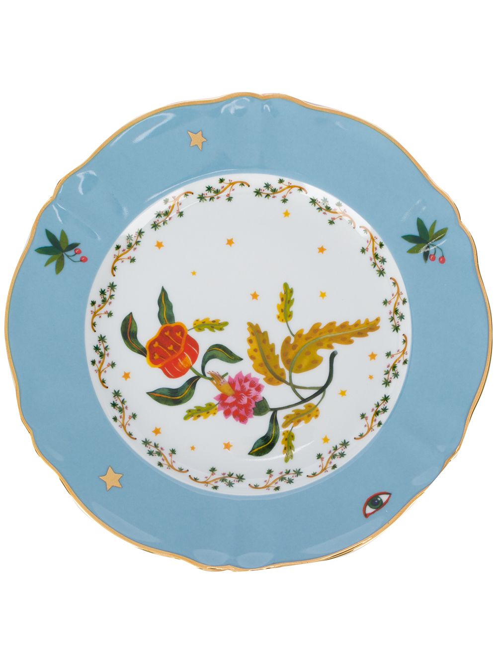 Bitossi Home 花卉图案餐盘 - 白色