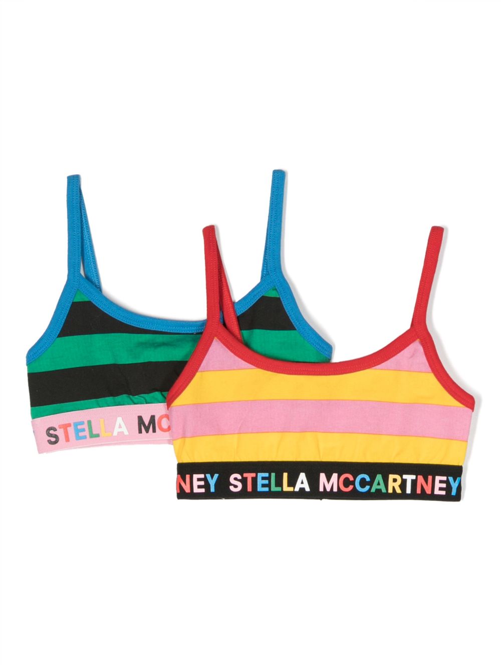 Stella McCartney Kids 拼色文胸套装 - 黄色
