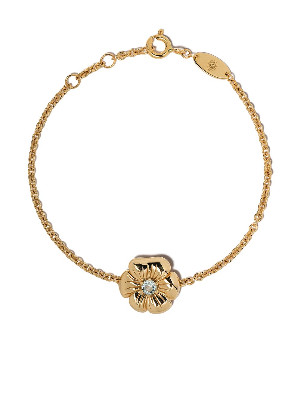 Aurelie Bidermann Bouquet 18K黄金托帕石手链 - 金色