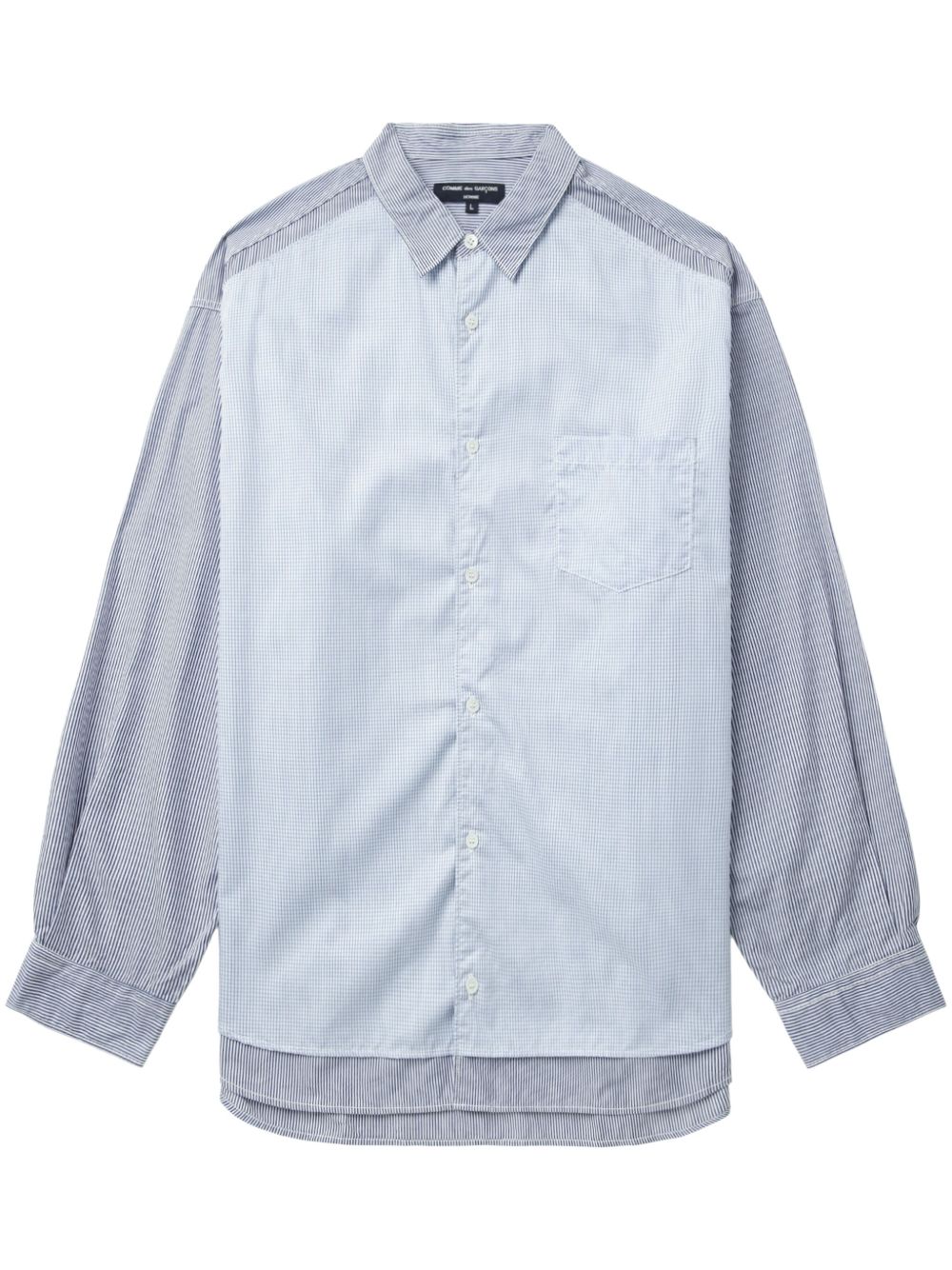 Comme des Garçons Homme 经典棉衬衫 - 蓝色