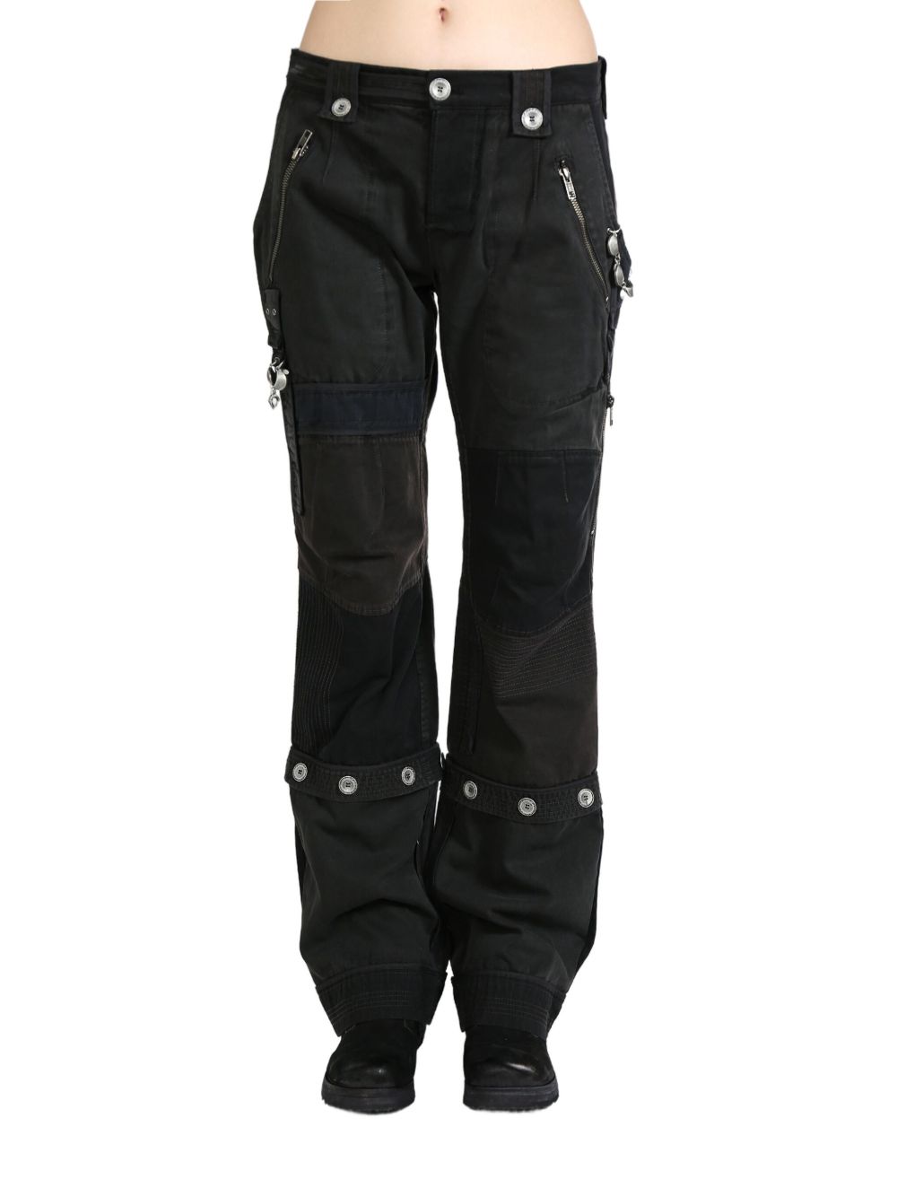 Hyein Seo Convoluted patchwork trousers - 黑色