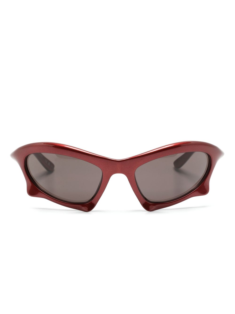 Balenciaga Eyewear Bat 猫眼框太阳眼镜 - 红色