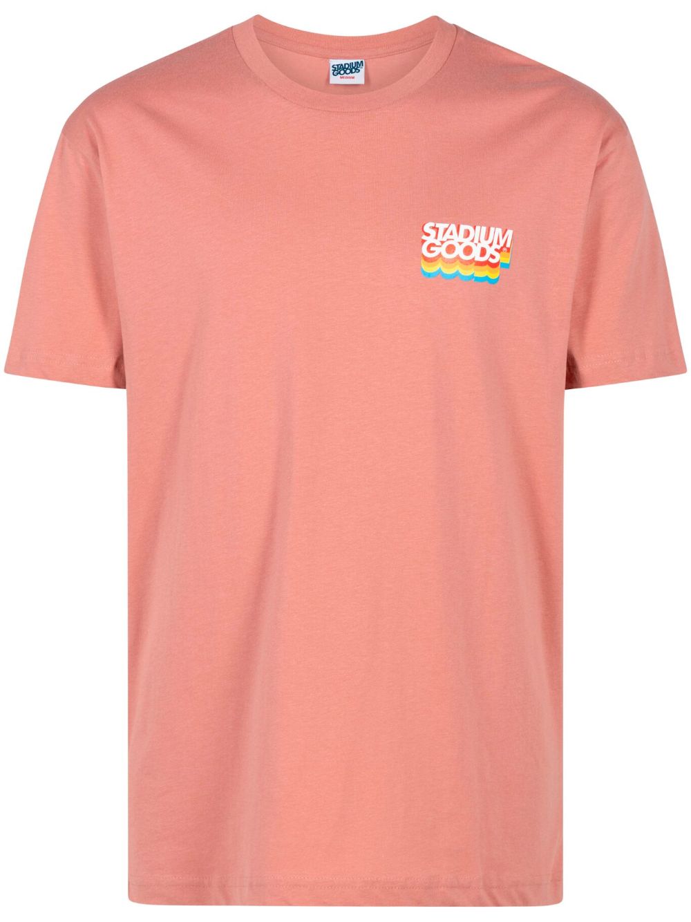 STADIUM GOODS® Gradient logo 棉T恤 - 粉色