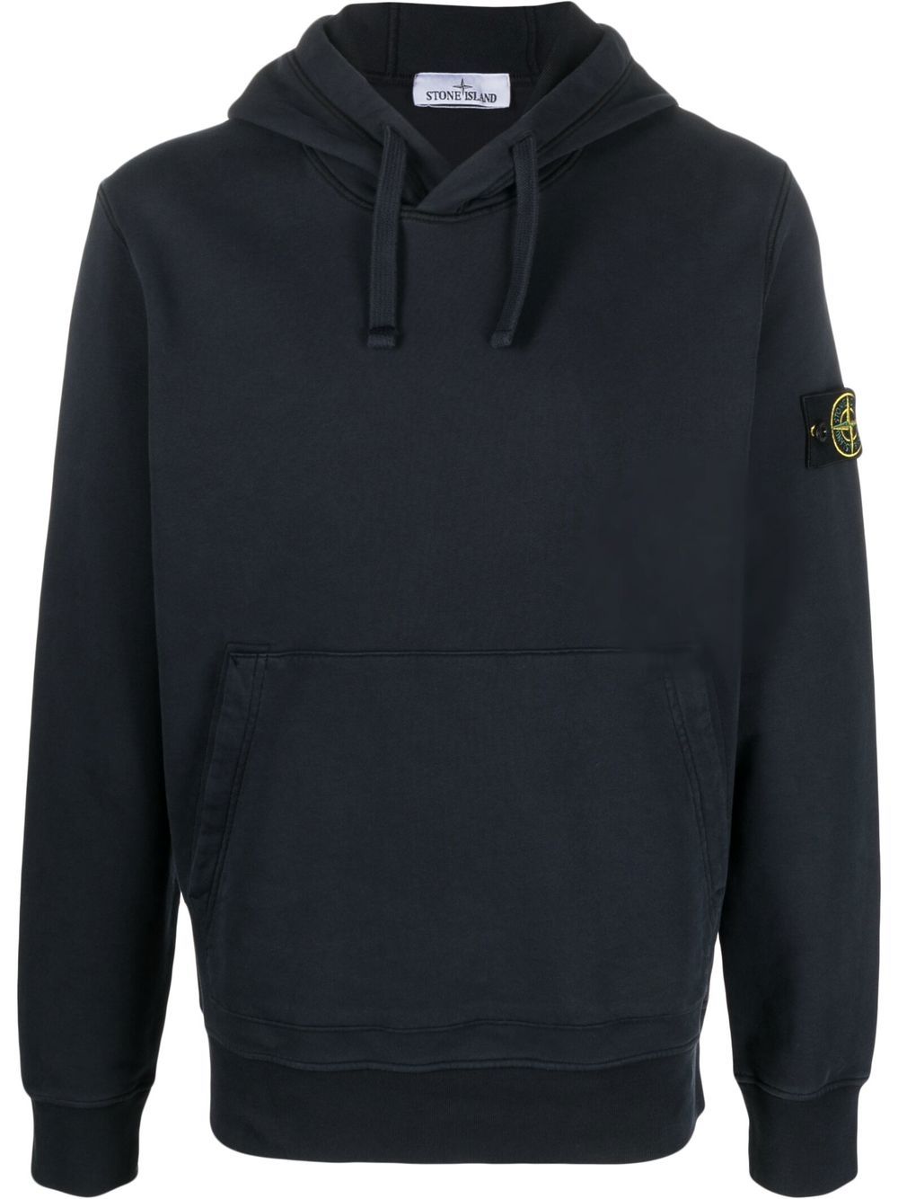 Stone Island 罗盘贴花抽绳连帽衫 - 蓝色