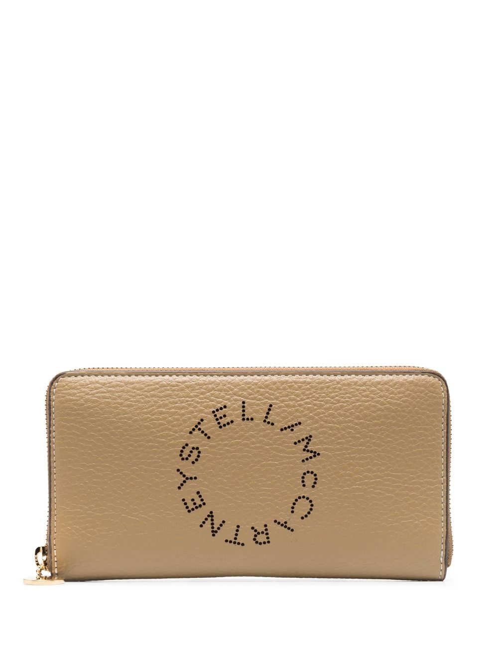 Stella McCartney 斯特拉·麦卡特尼 logo印花卵石纹钱包 - 中性色