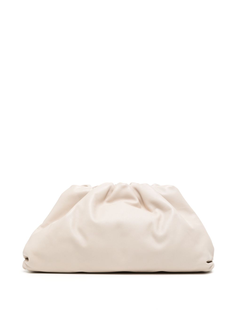 Bottega Veneta Pre-Owned 缩褶细节手拿包 - 中性色