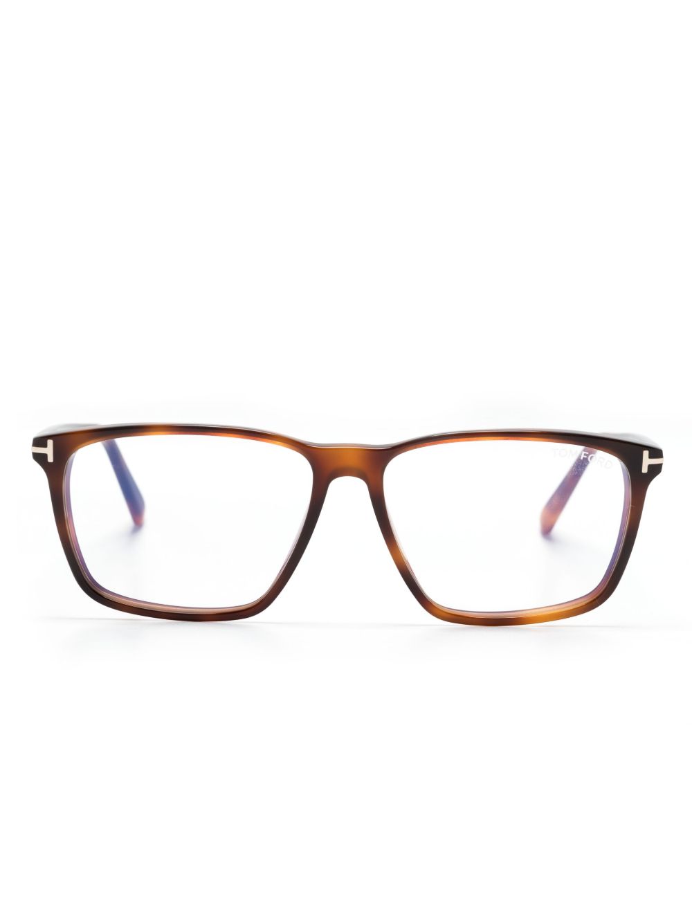 TOM FORD Eyewear 5959-B 长方形镜框眼镜 - 褐色