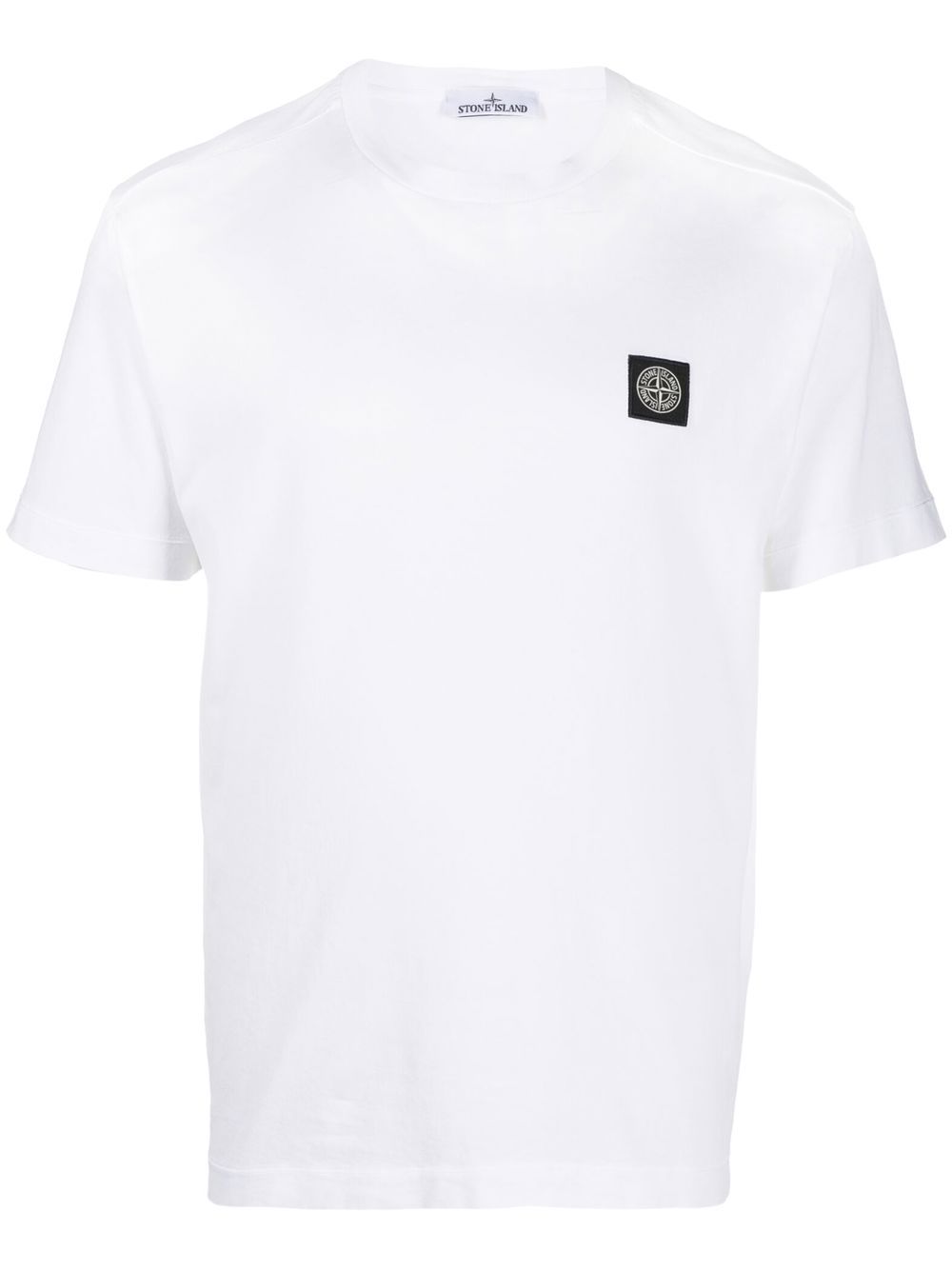 Stone Island 标贴短袖T恤 - 白色