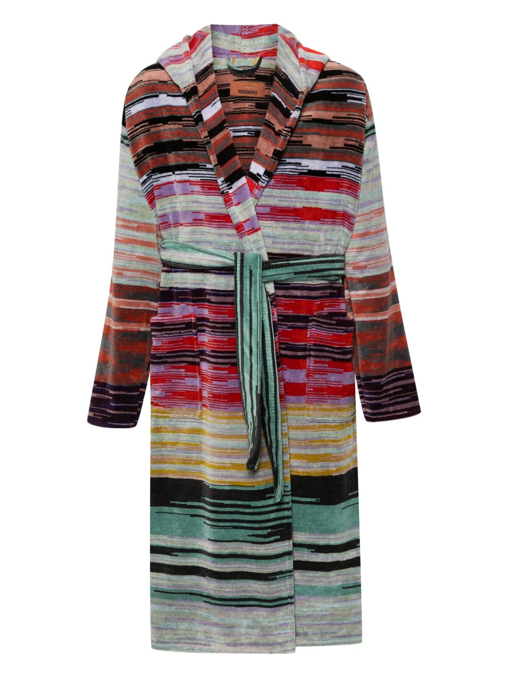 Missoni Home 条纹浴袍 - 绿色