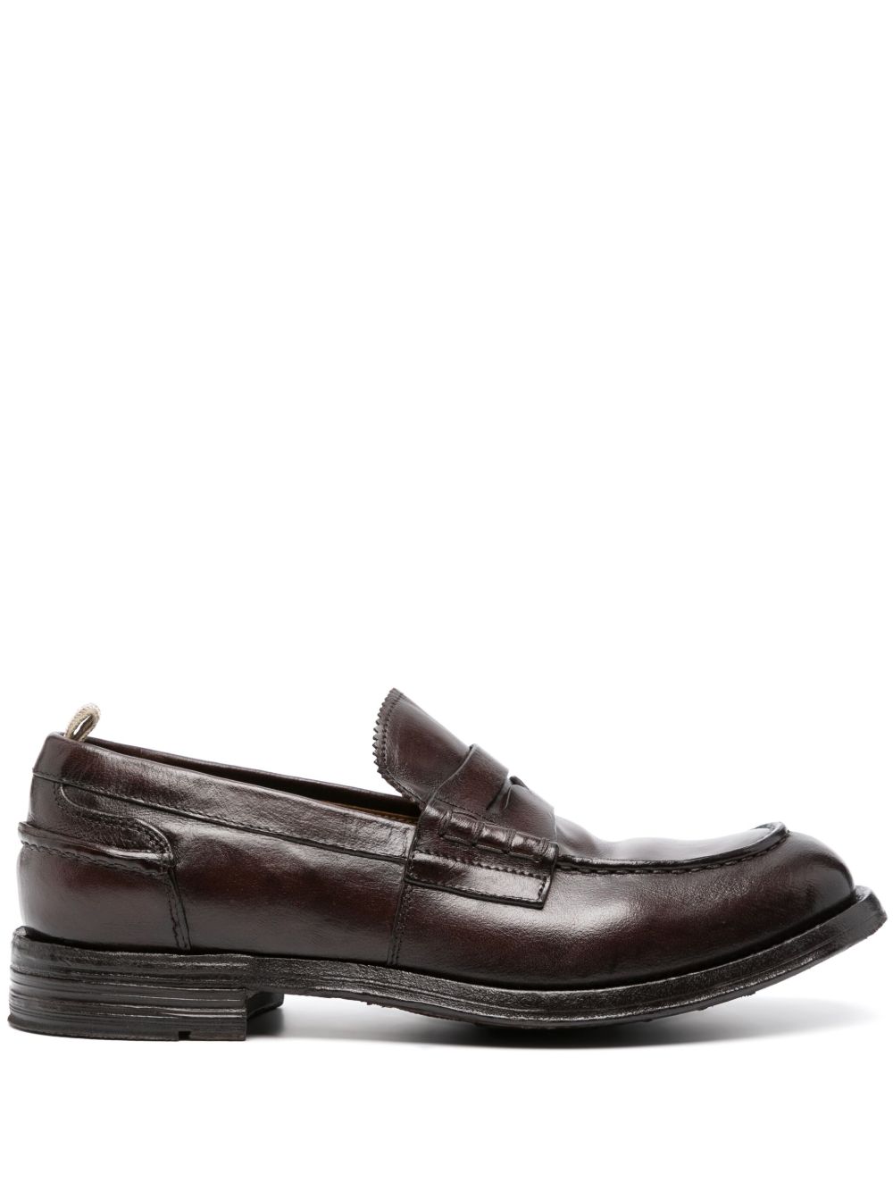 Officine Creative Balance 001 皮质乐福鞋 - 褐色