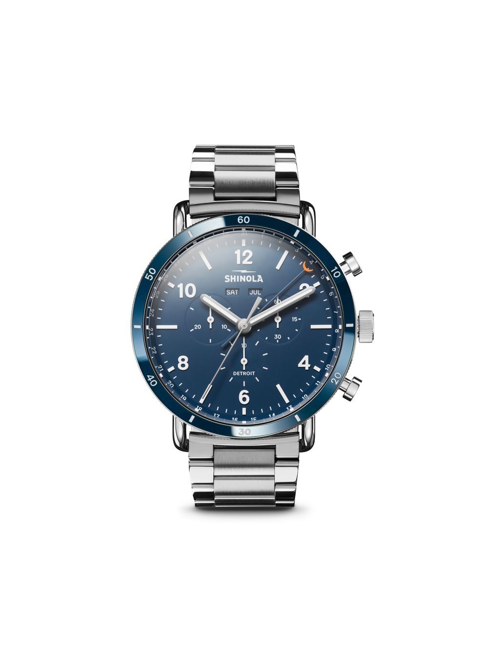Shinola Canfield Sport 45毫米腕表 - 蓝色