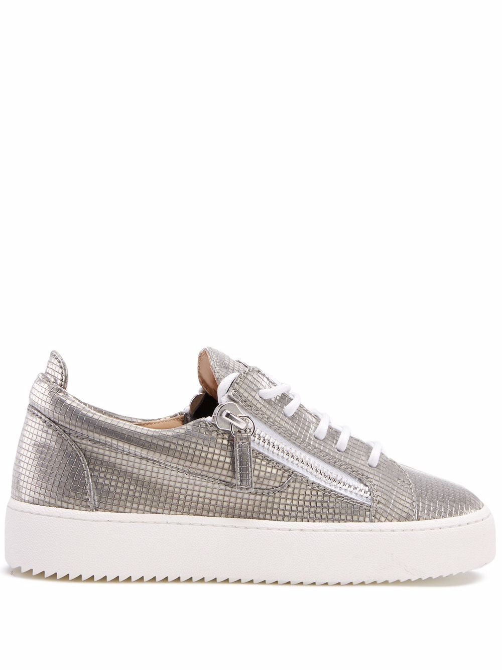 Giuseppe Zanotti Gail 金属感运动鞋 - 银色