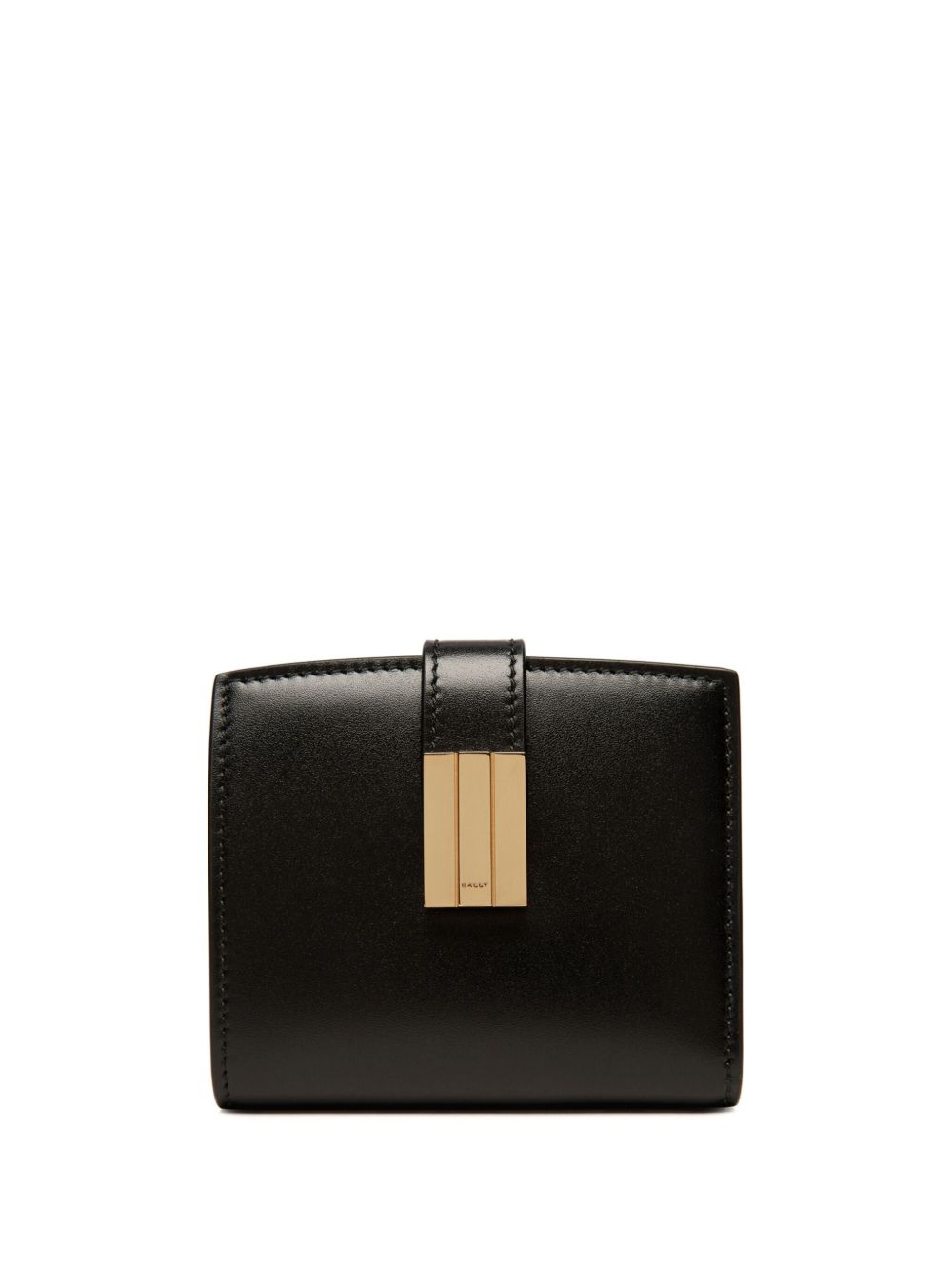 Bally logo标牌皮质钱包 - 黑色