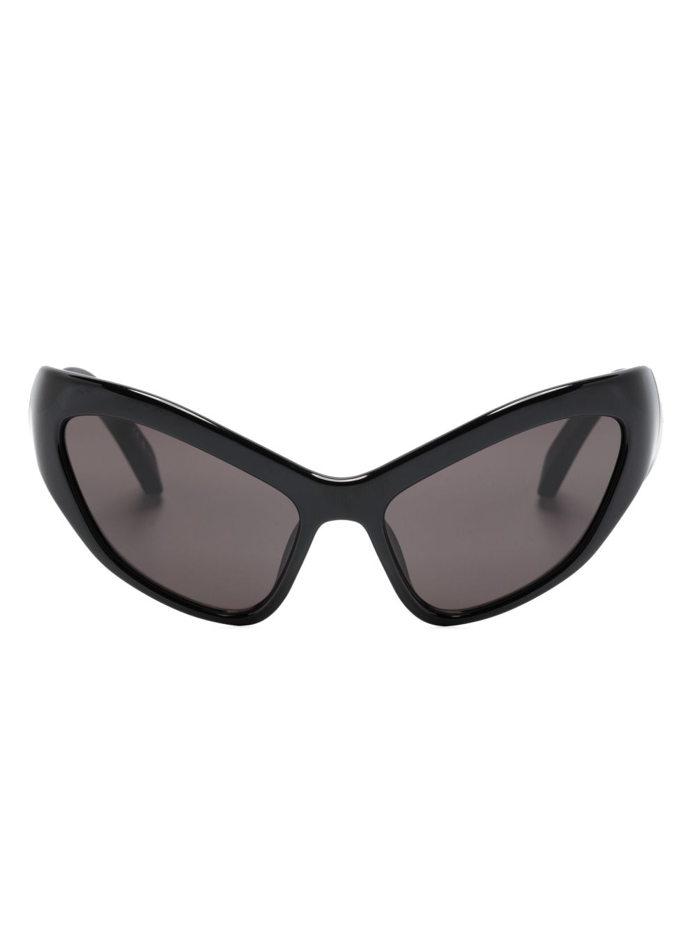 Balenciaga Eyewear 超大镜框太阳眼镜 - 黑色