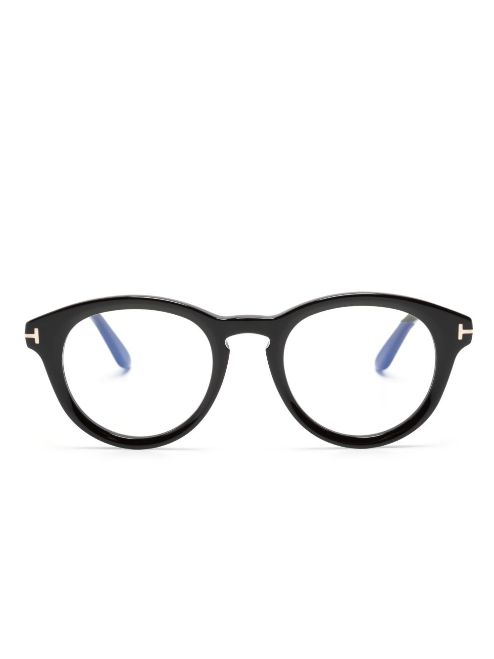 TOM FORD Eyewear 圆框眼镜 - 黑色