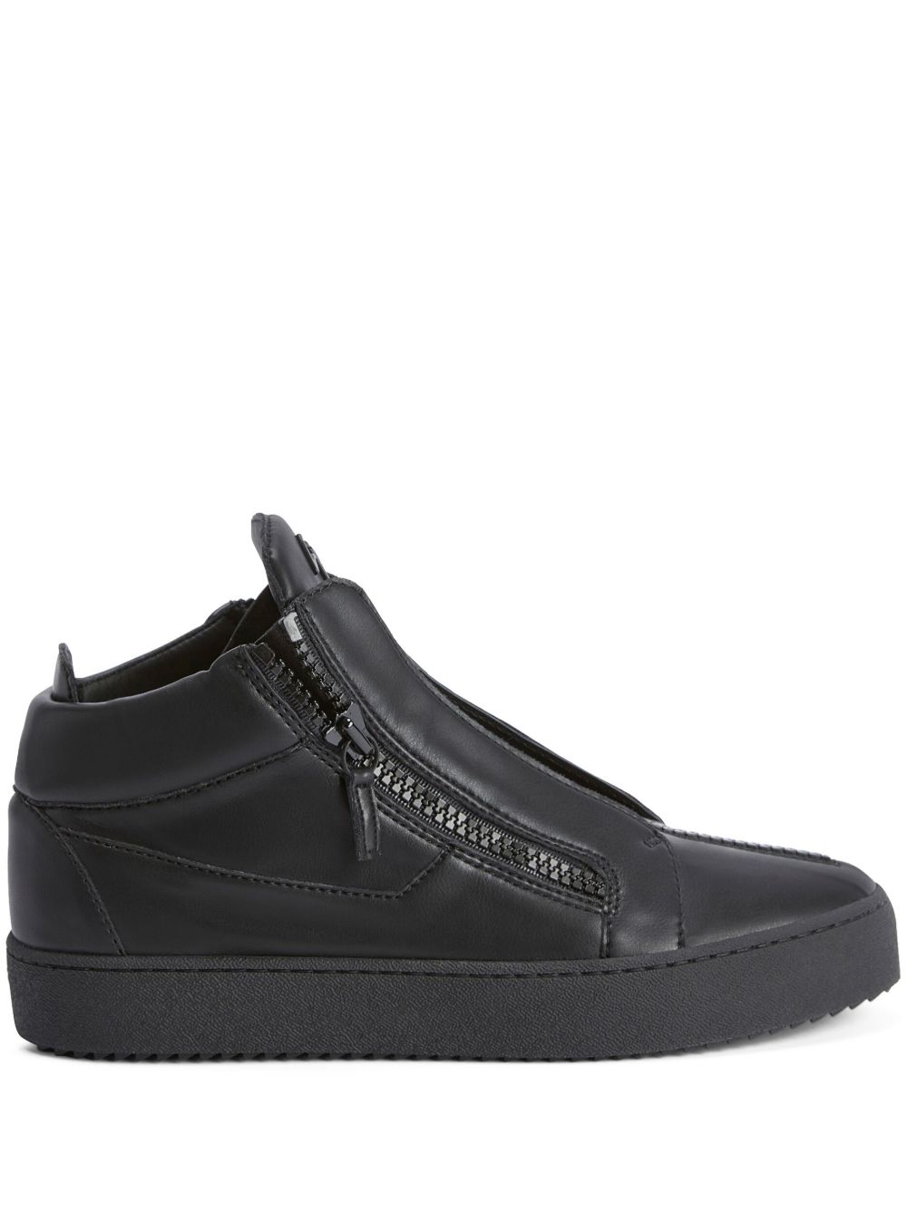 Giuseppe Zanotti Bhonny 拉链运动鞋 - 黑色