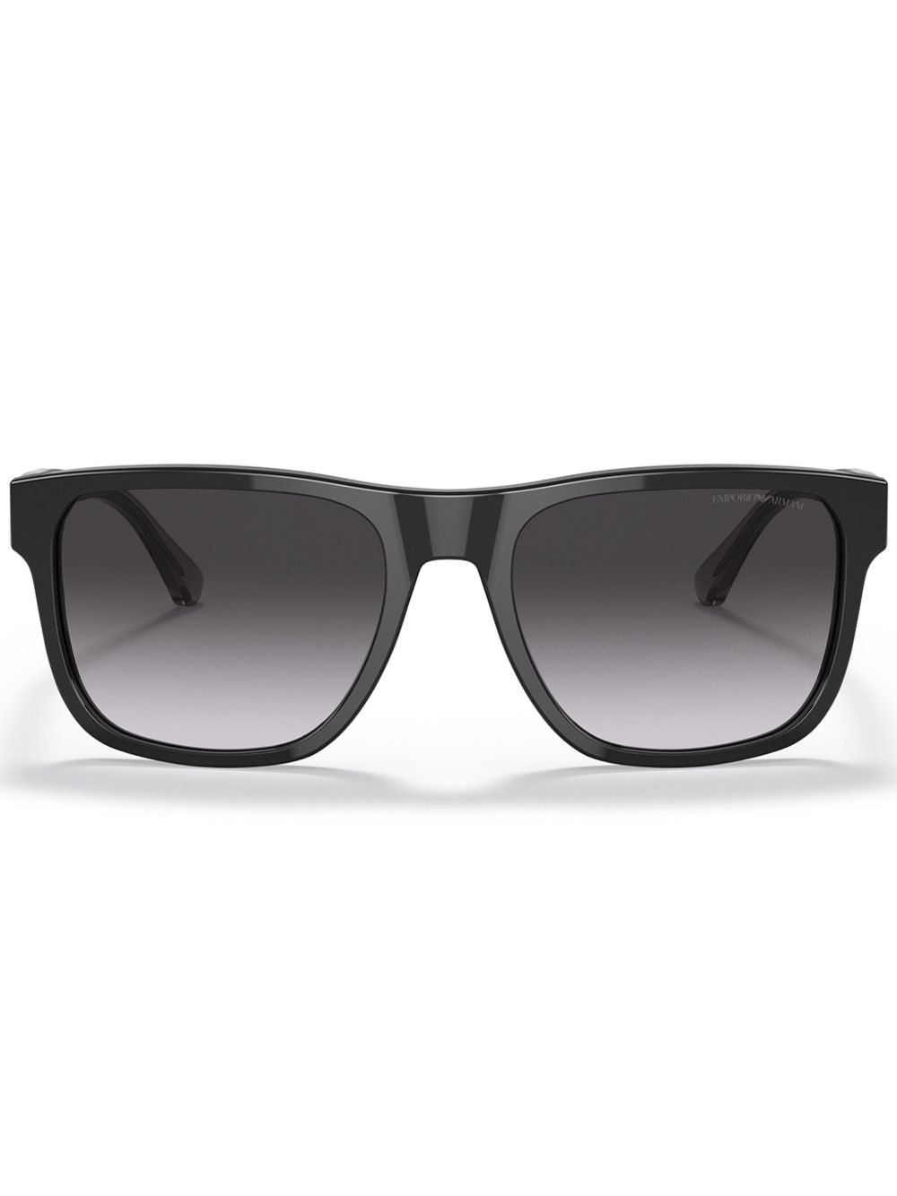 Emporio Armani 方框太阳眼镜 - 黑色