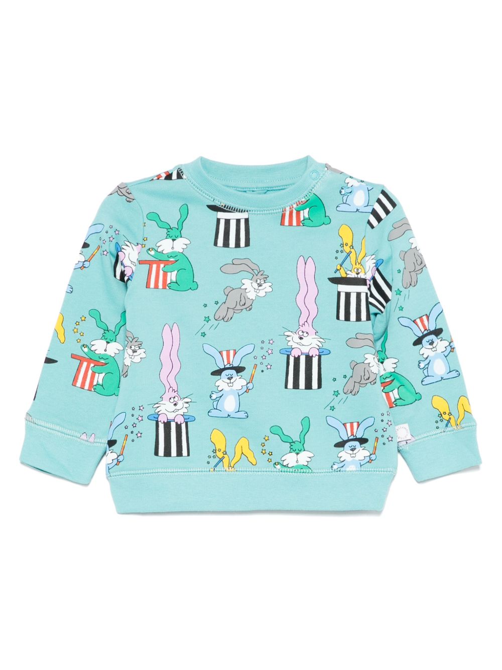 Stella McCartney Kids 插画印花卫衣 - 蓝色