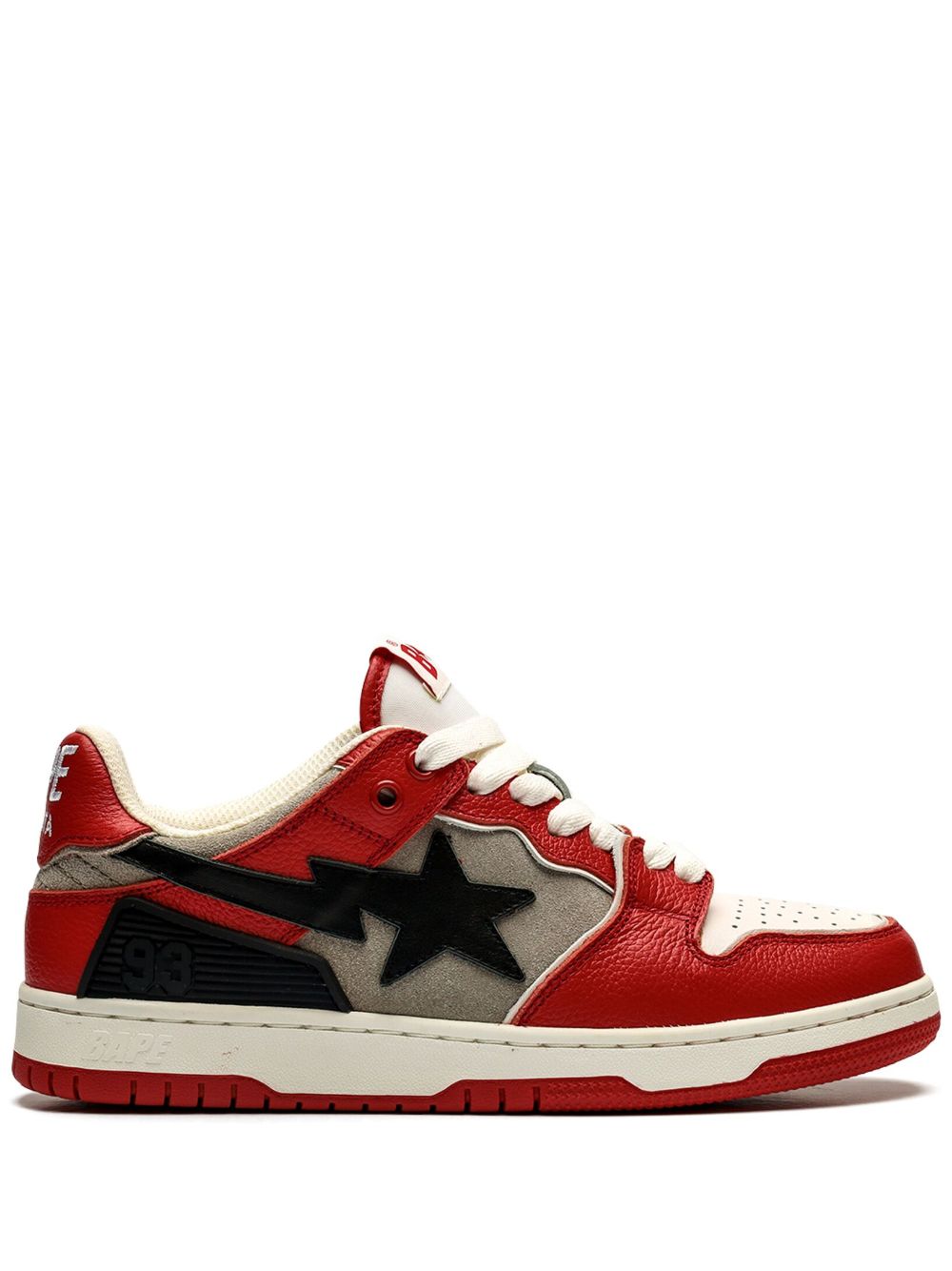 A BATHING APE® Sk8 Sta #1 L Red 运动鞋 - 红色