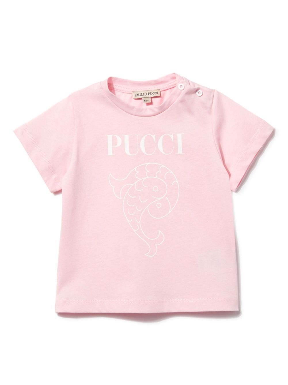 PUCCI Junior Pesci 印花T恤 - 粉色