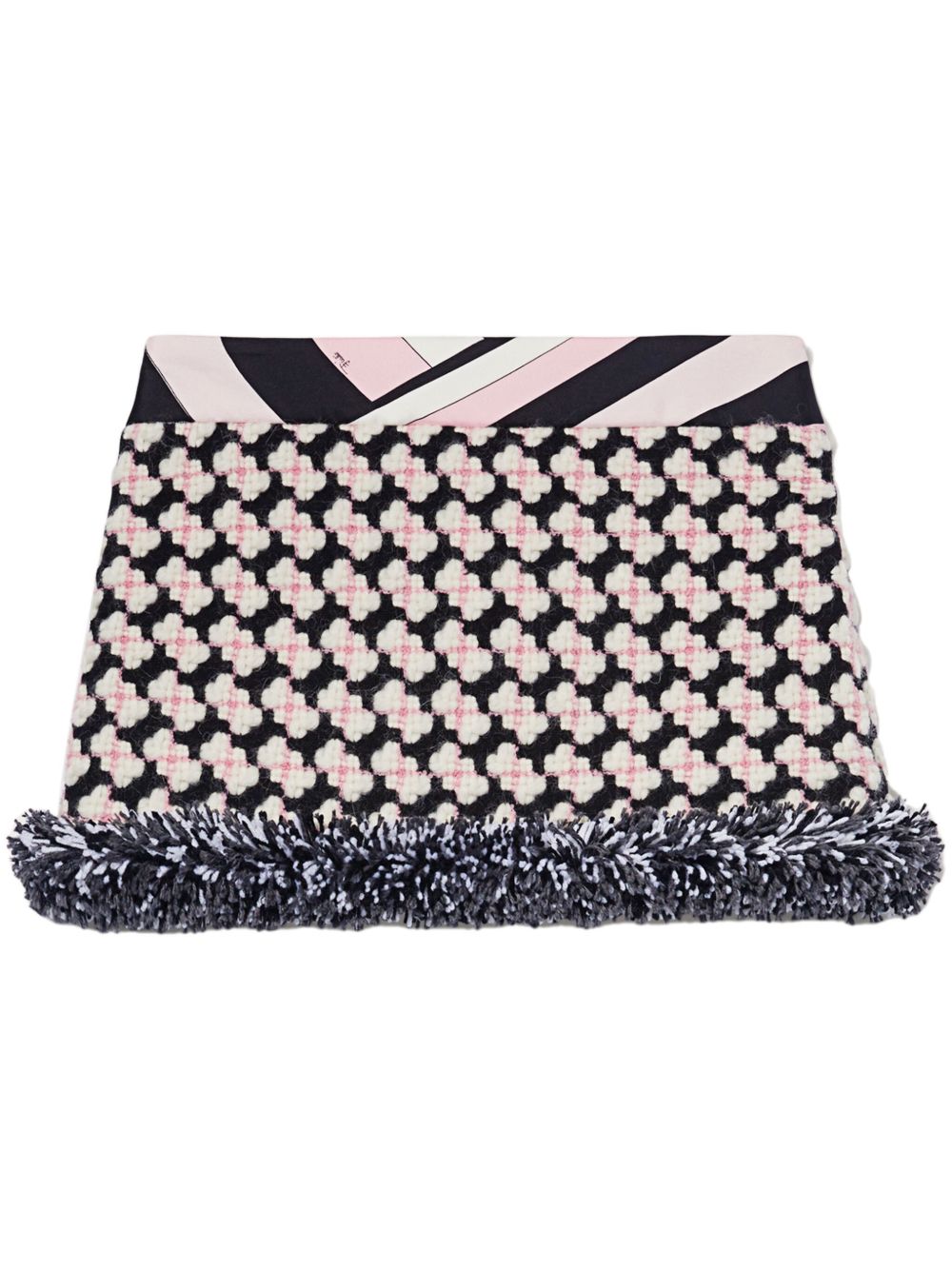 PUCCI tweed mini skirt - 粉色