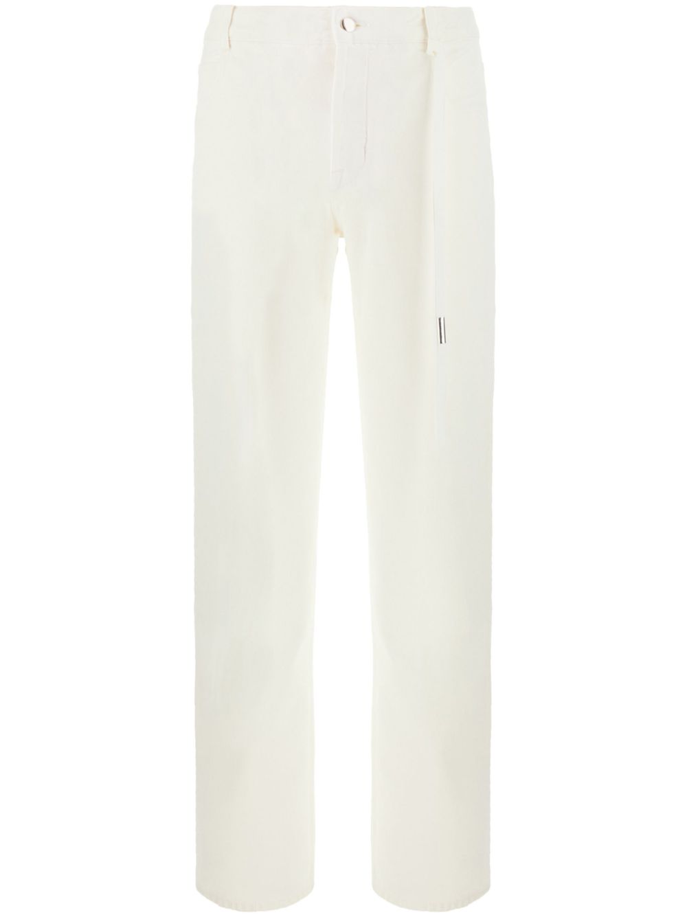 Ann Demeulemeester 直筒牛仔裤 - 白色