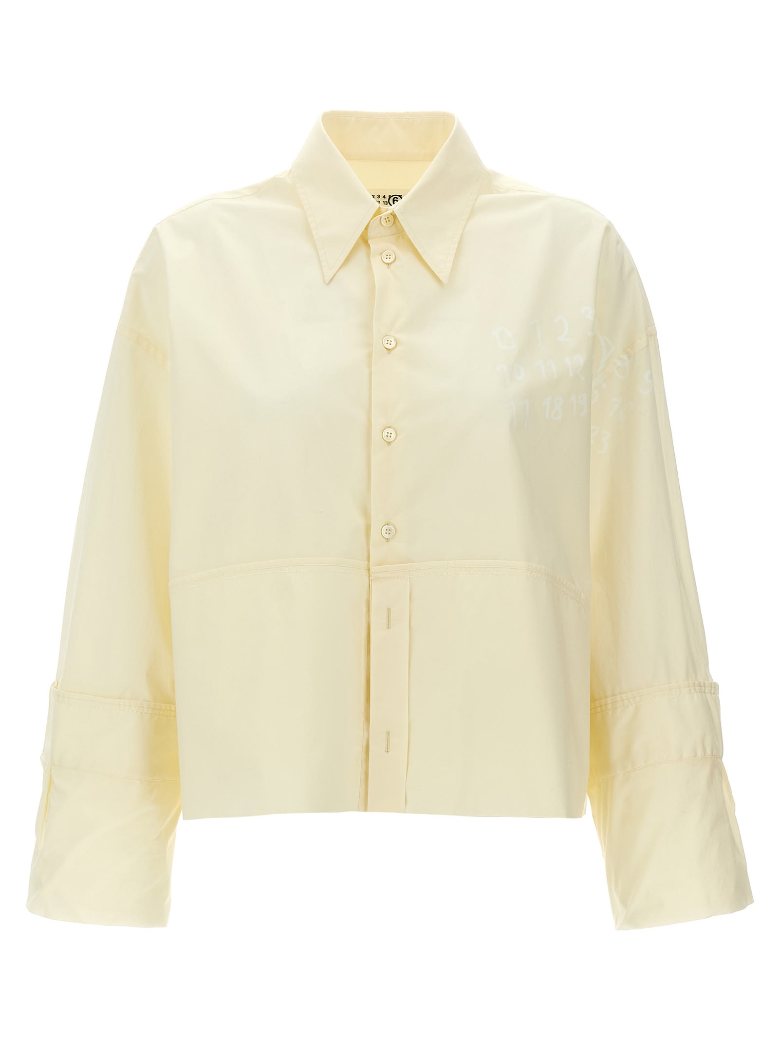 MM6 Maison Margiela logo印花衬衫