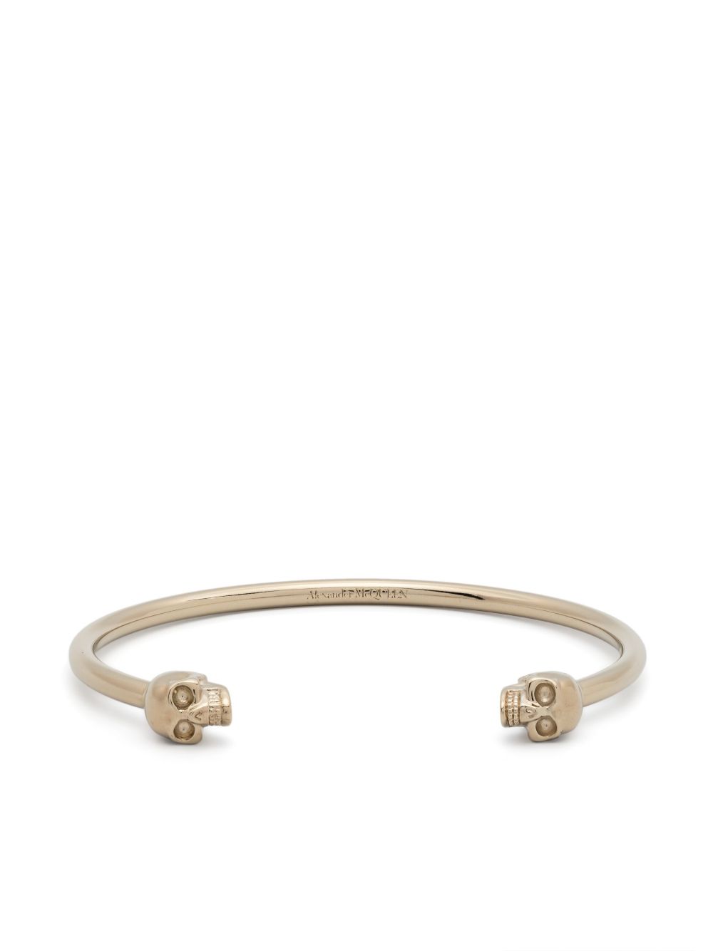 Alexander McQueen Twin Skull 手链 - 金色
