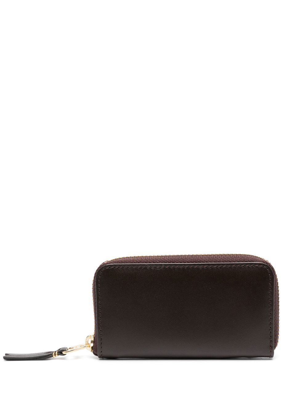 Comme Des Garçons Wallet 拉链小牛皮钱包 - 褐色
