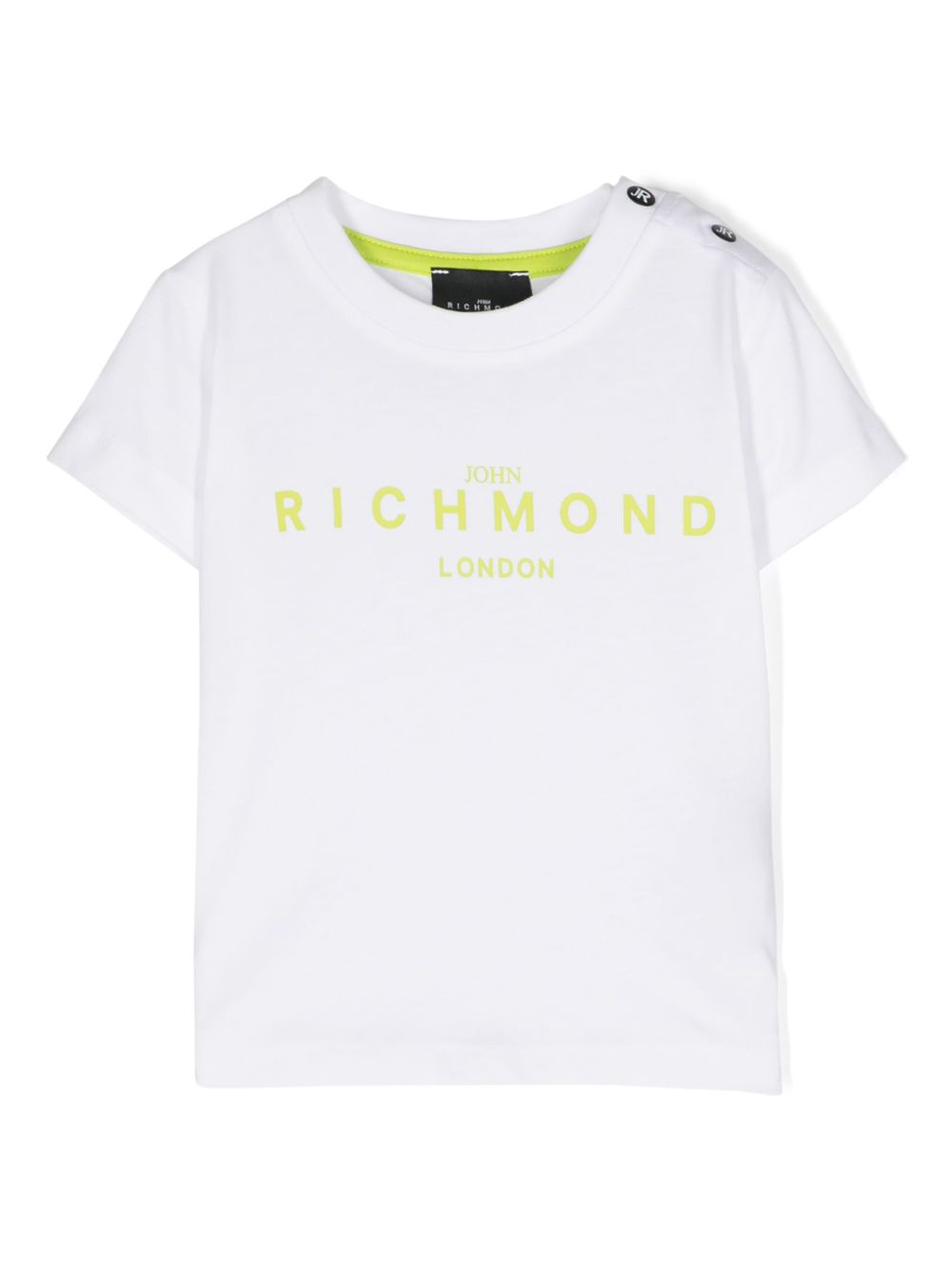 John Richmond Junior logo印花棉T恤 - 白色