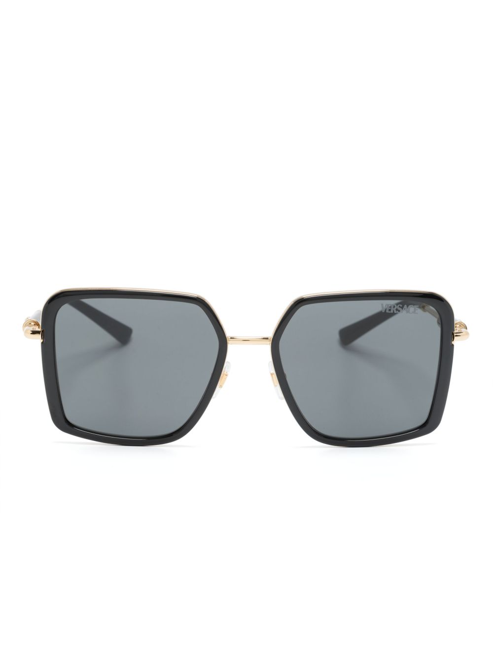 Versace Eyewear 方框眼镜 - 黑色