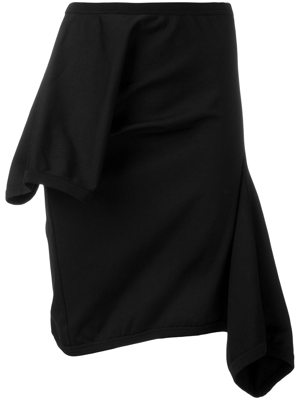 Comme Des Garçons Pre-Owned 古着不对称半身裙 - 黑色