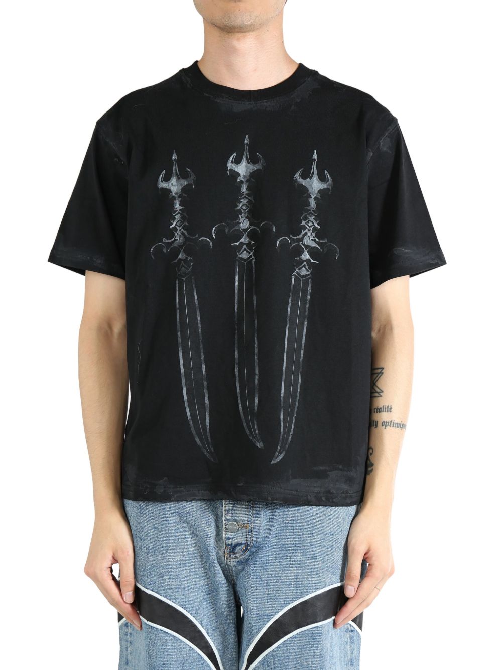 THUG CLUB SanToRyu Master T-shirt - 黑色