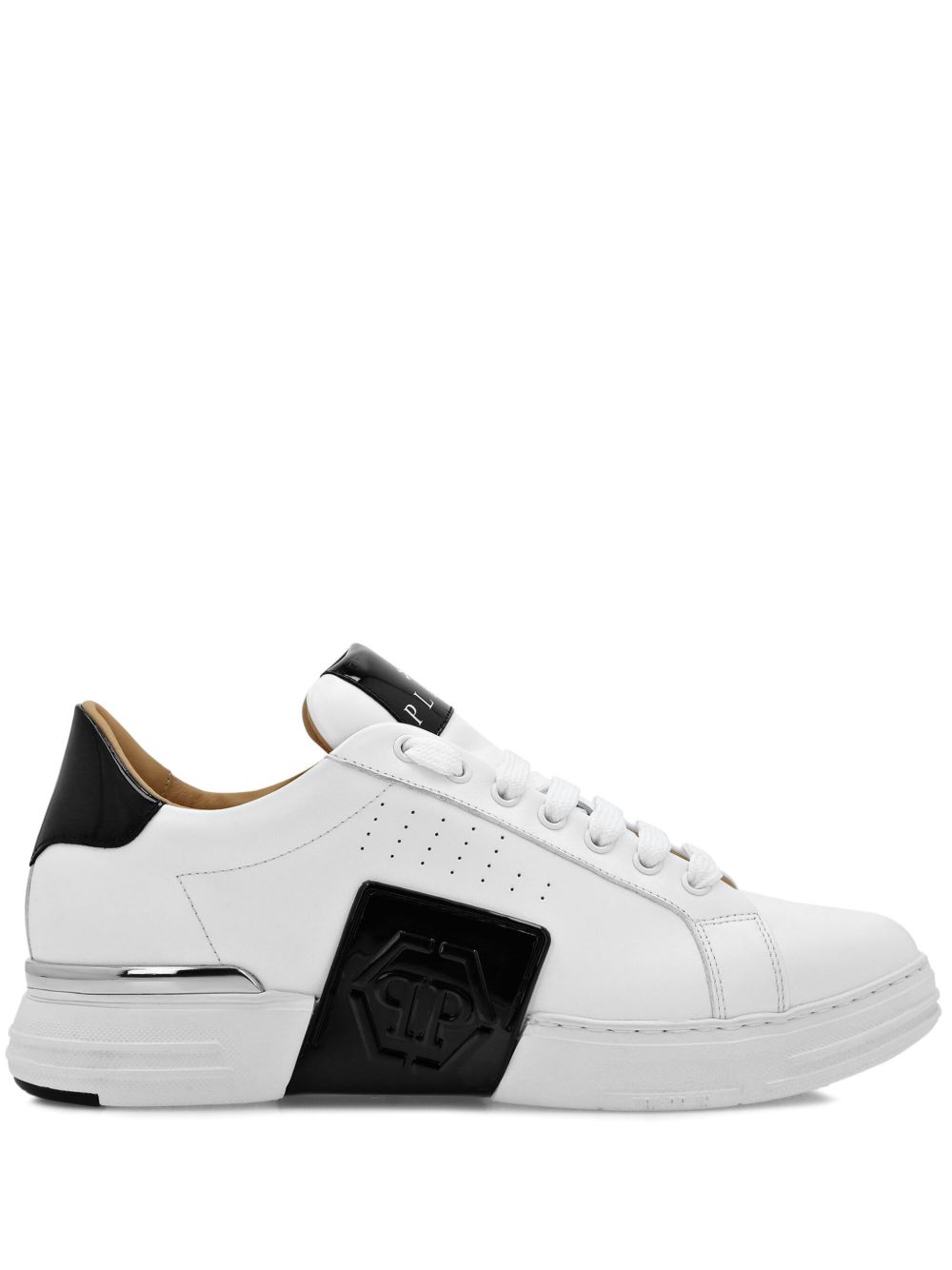 Philipp Plein Hexagon 低帮运动鞋 - 白色