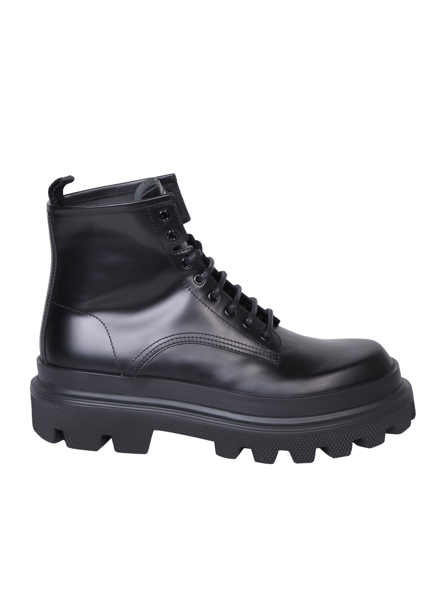 Dolce & Gabbana Lace-up Chunky Boots