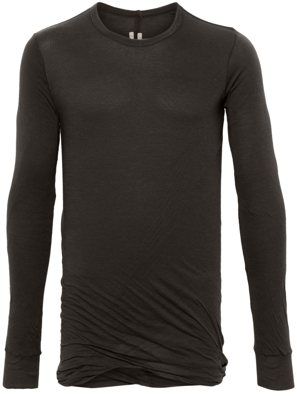 Rick Owens Double 长袖T恤 - 褐色