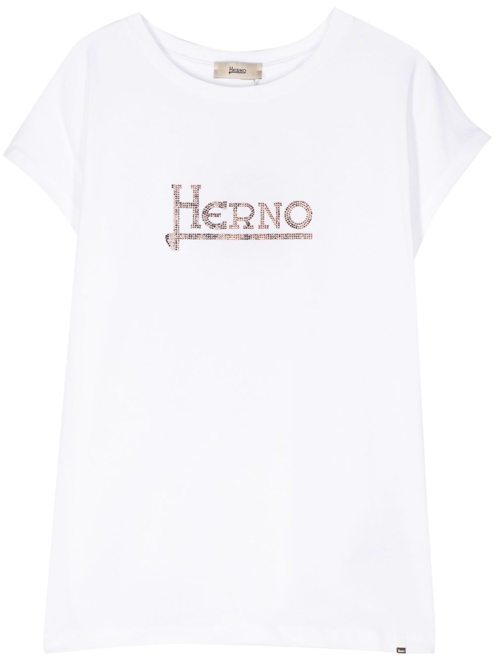 Herno logo铆钉T恤 - 白色