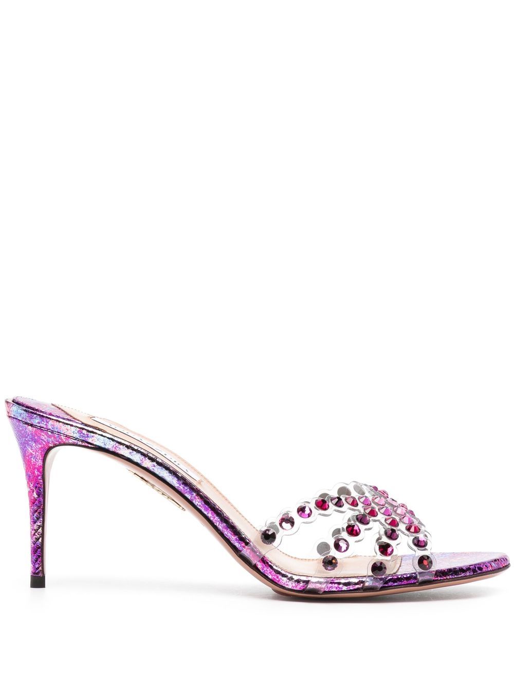 Aquazzura Tequila 中跟穆勒鞋 - 粉色